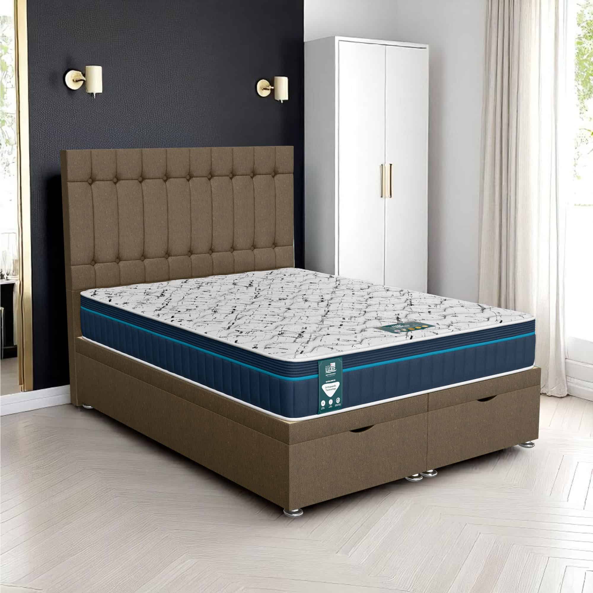Luxe Stratford Ottoman - Ascot Denim, Single 90 x 190 cm