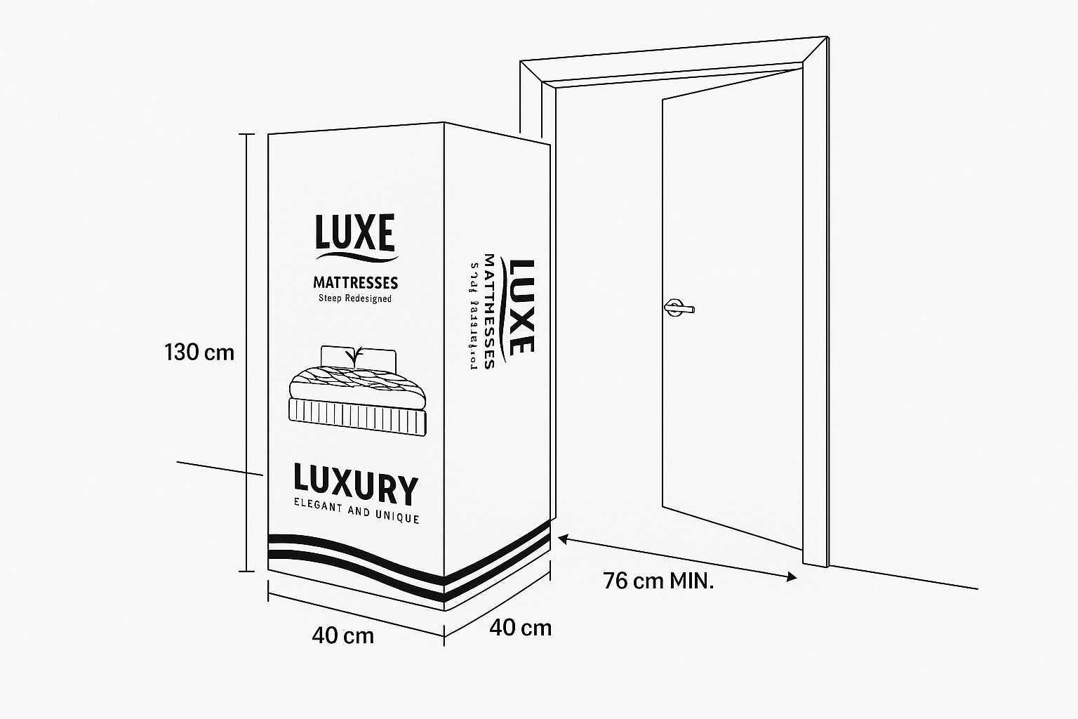 queen size mattress in box