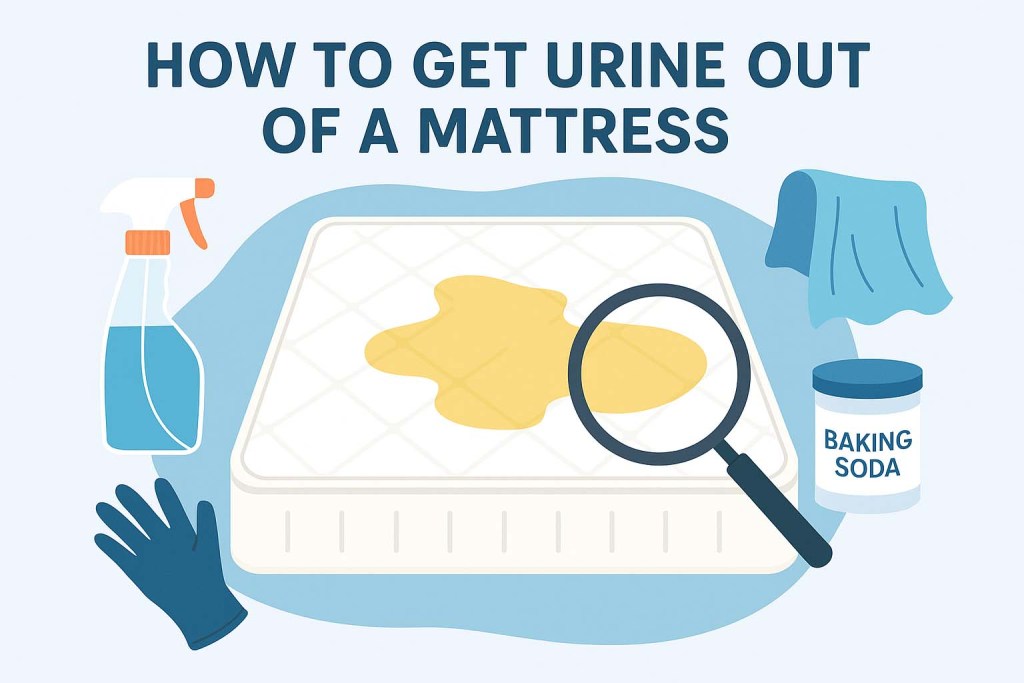 how to get urine out of mattress