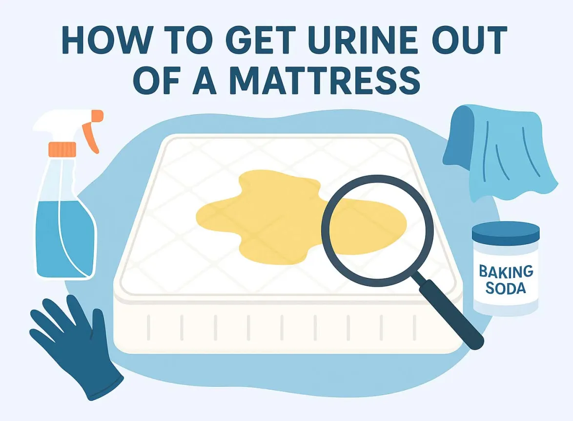 how to get urine out of mattress