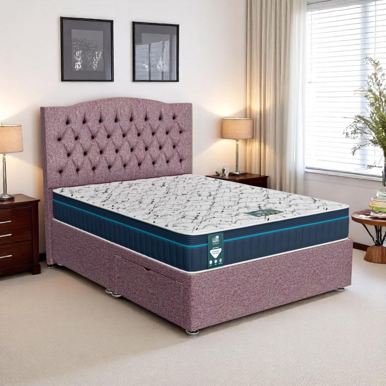 Luxe Cubic Upholstered Divan