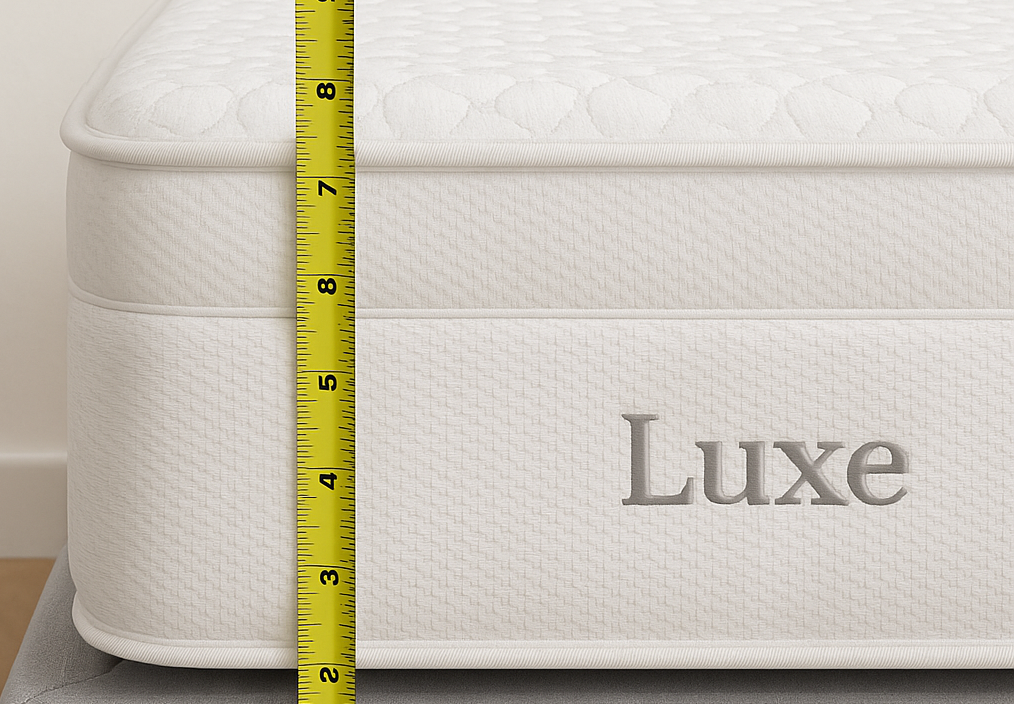 measuring mattress thickness