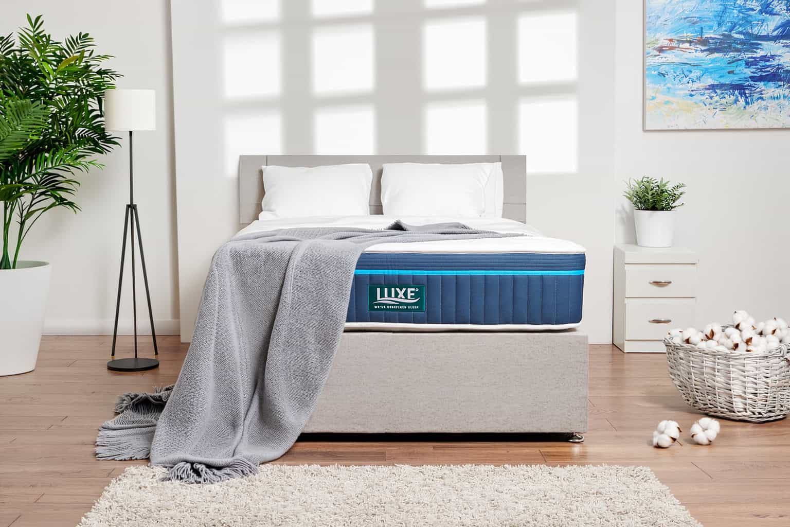 LuxeErgo™ 3400 – Premium Hybrid Mattress with Dual Spring Precision - Single 90 x 190 cm