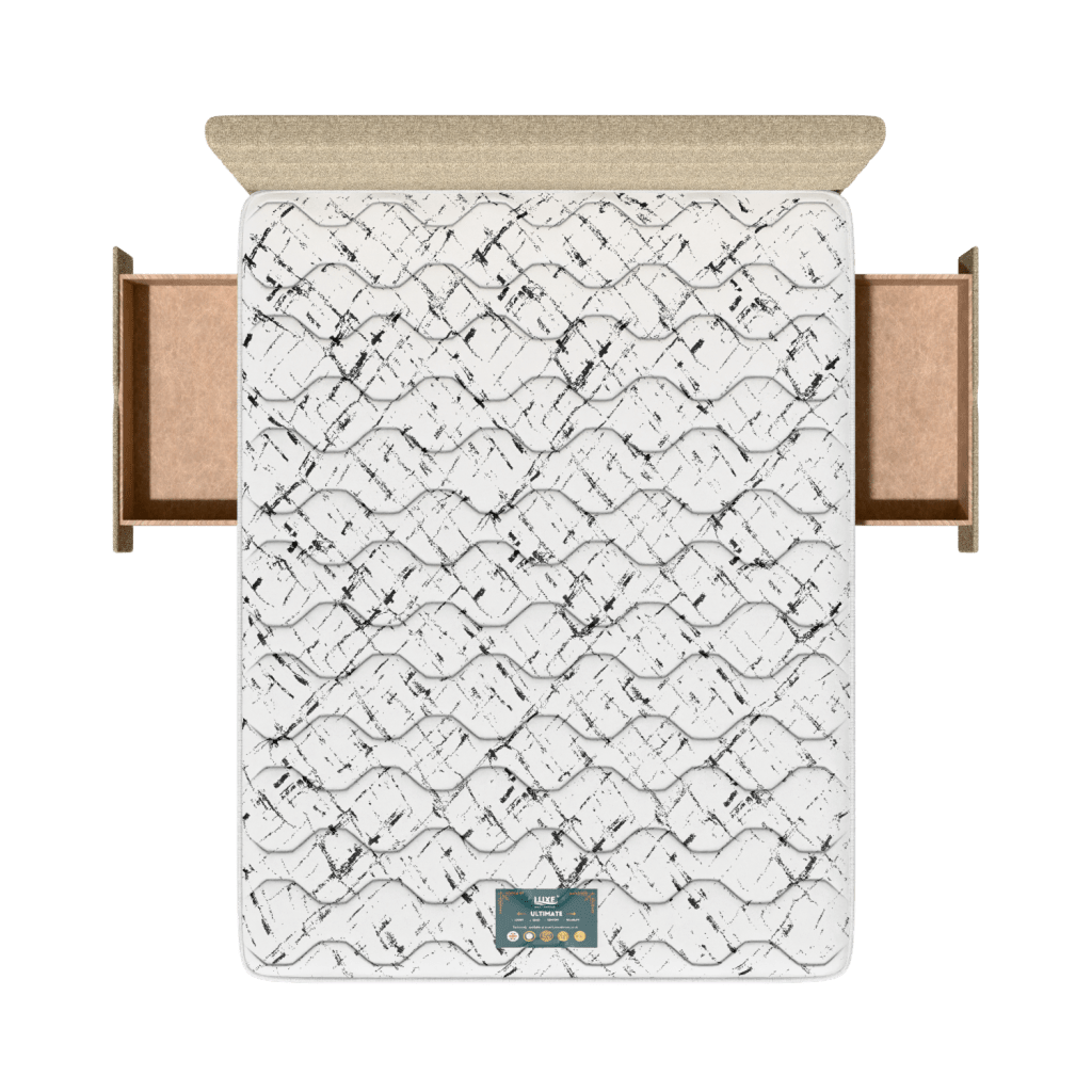 2 draws on left and right headboard