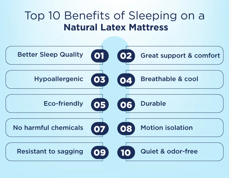 10 Benefits of Latex Mattresses | luxe mattresse
