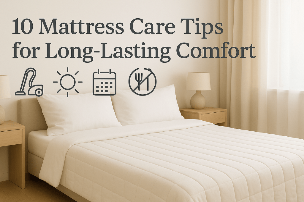 10 Mattress Care Tips for Long-Lasting Comfort