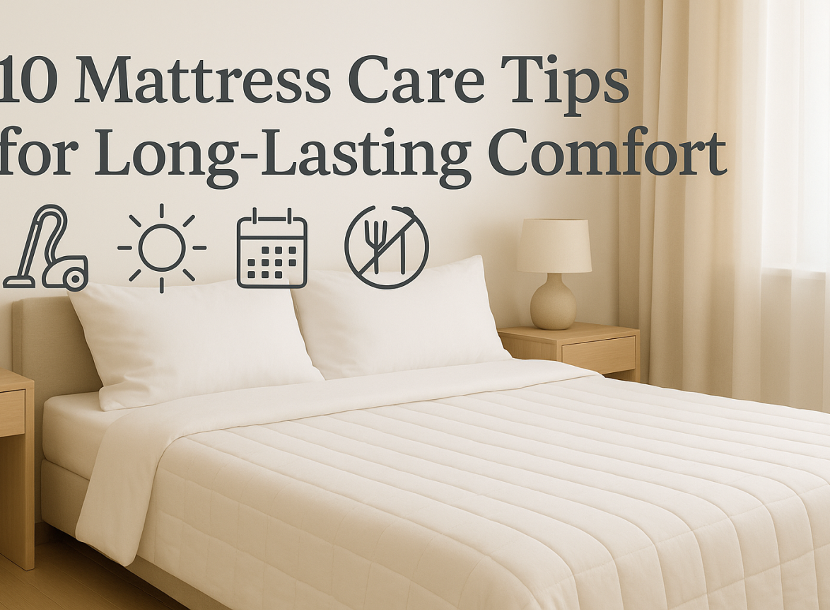 10 Mattress Care Tips for Long-Lasting Comfort