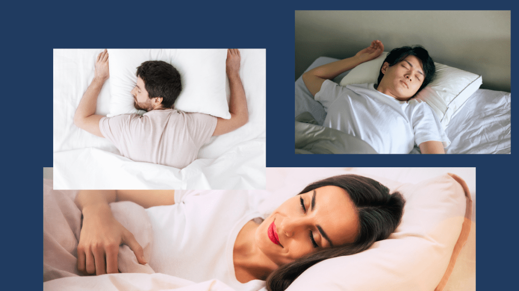 different sleeping styles