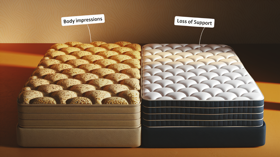 signs of memory foam mattress wearing