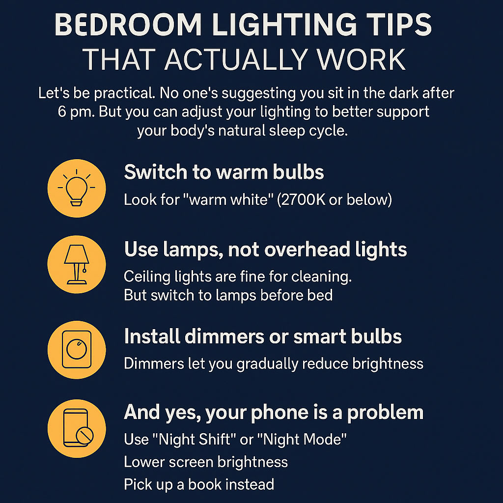 best bedroom lighting for good sleep