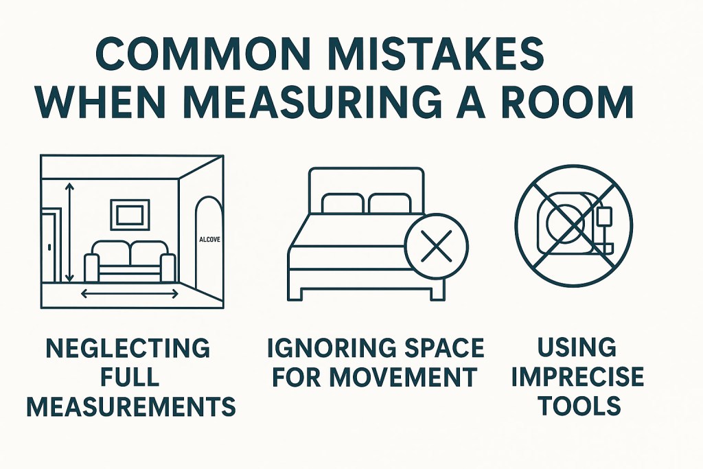 common mistakes to avoid when measuring room