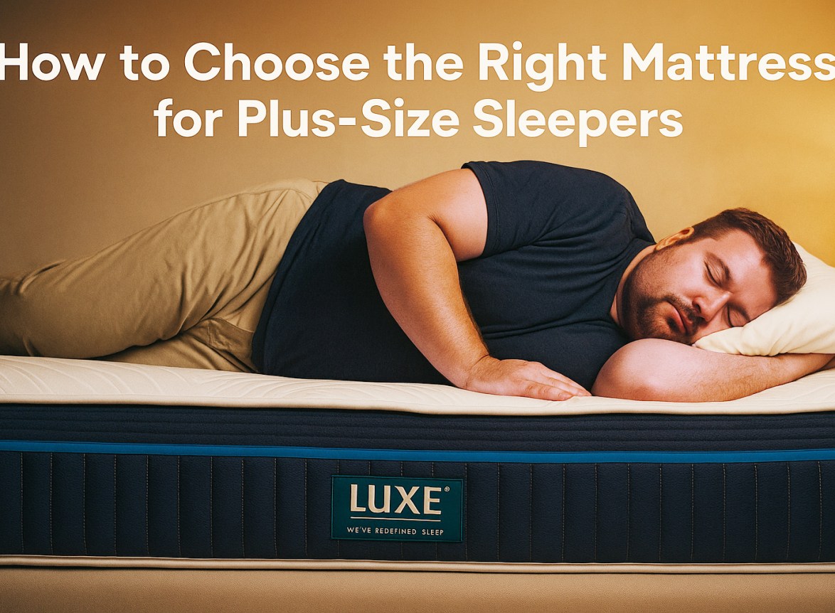 how to choose right mattress for plus size people