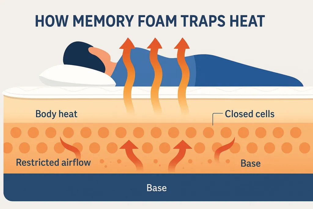 memory foam temperature regulation