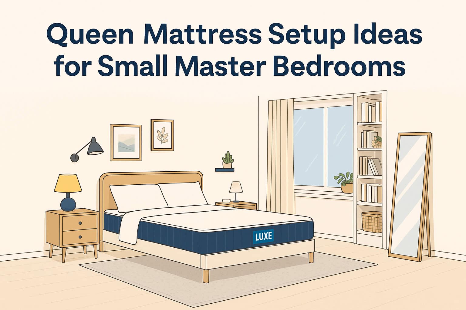queen size mattress for small bed room