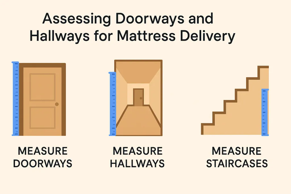 how to assess doorways and hallways for mattress delivery