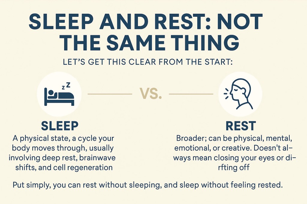 sleep and rest difference