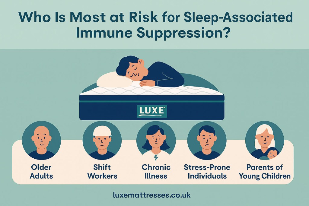 who is most at risk for sleep associated immune suppression
