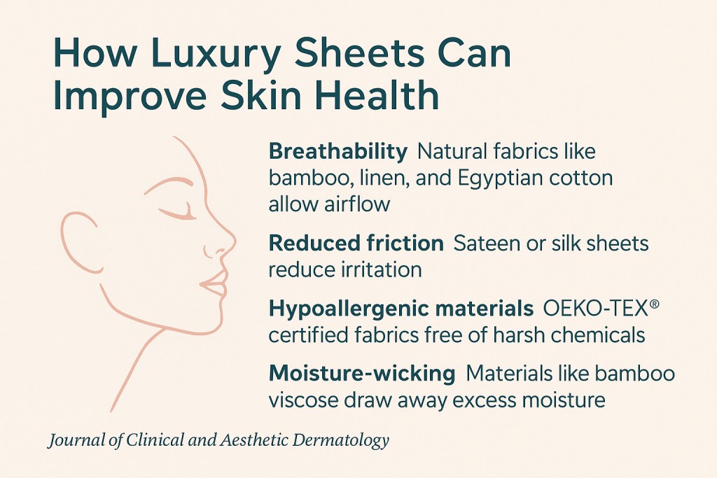 How bed sheets can improve you skin health