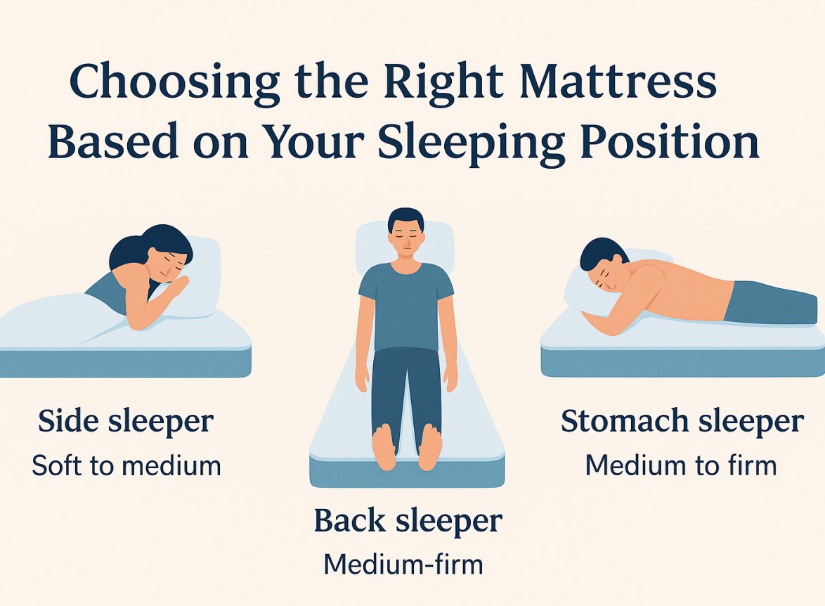 choosing right mattress according to your sleeping position