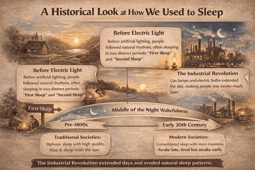 history of sleeping routines