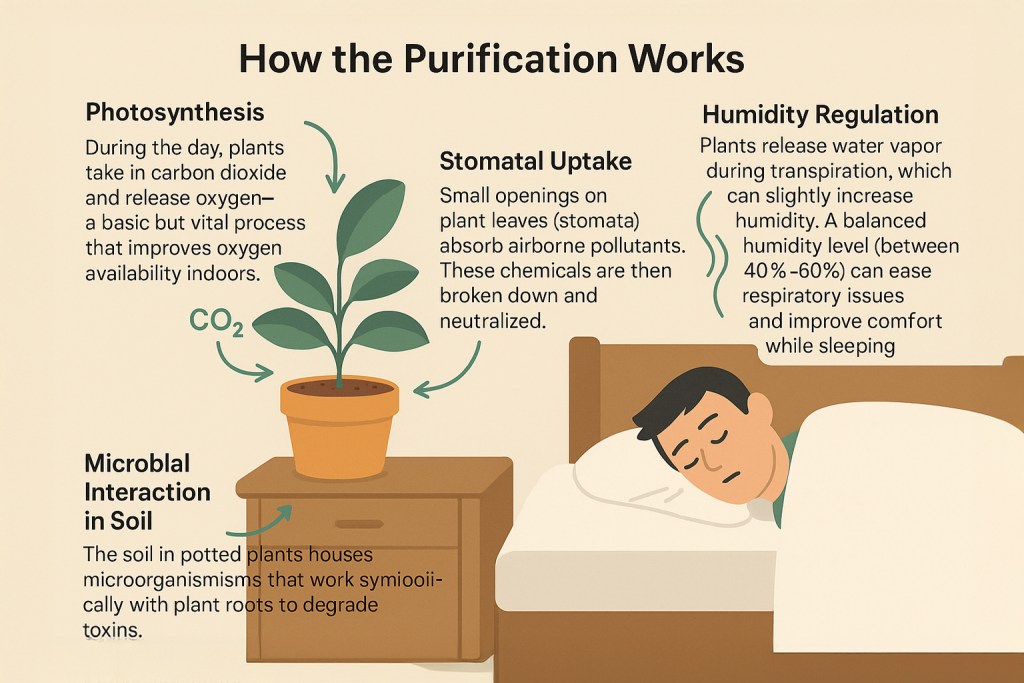 how plants purify air for better sleep quality