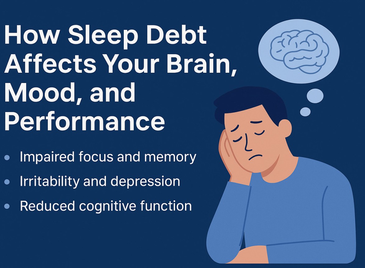 how sleep debt effect brain, mood and performance