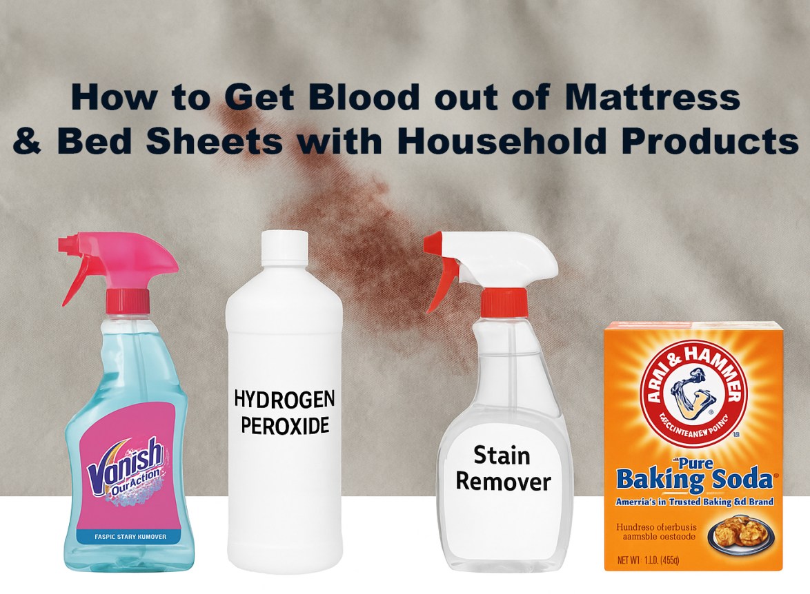 how to get blood out of bed sheets