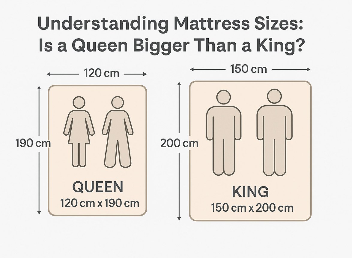 is queen size bigger than king