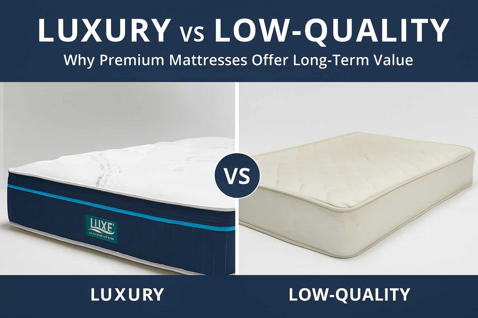 luxury vs low quality mattress