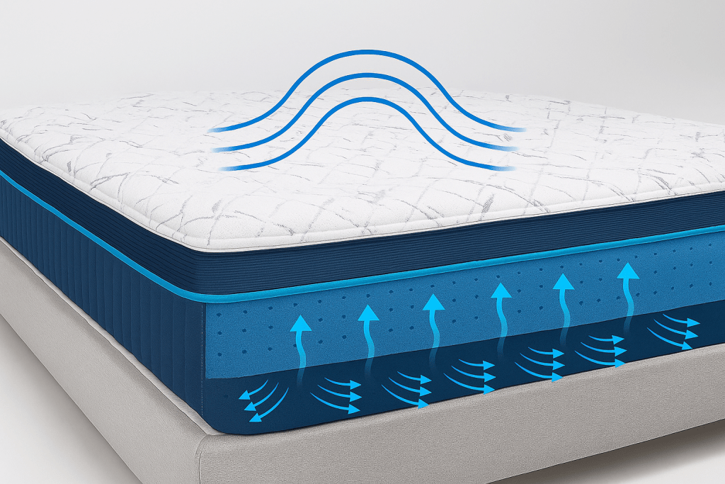 temperature regulation in Emma luxe cooling mattress