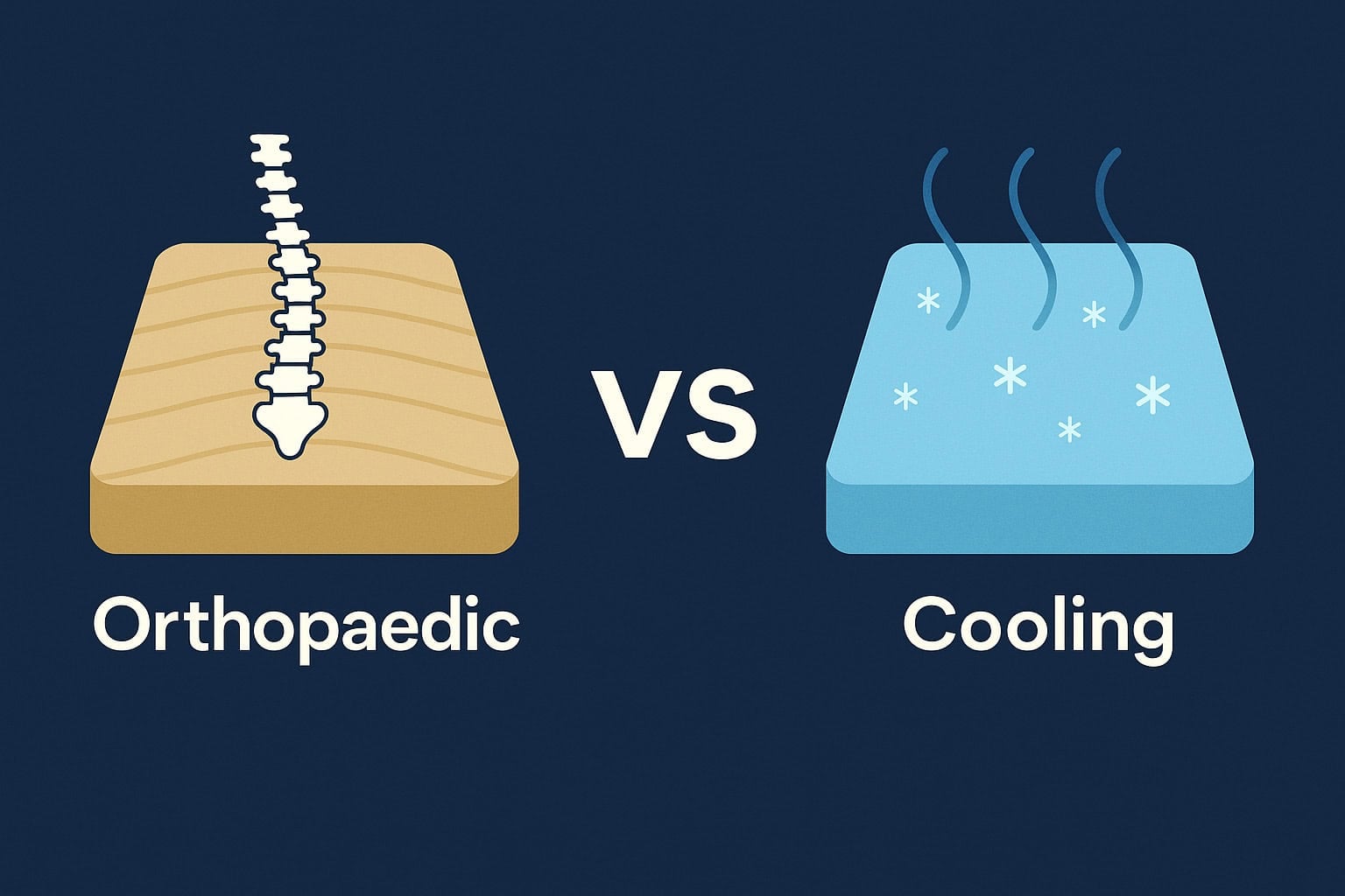 orthopaedic vs cooling mattress