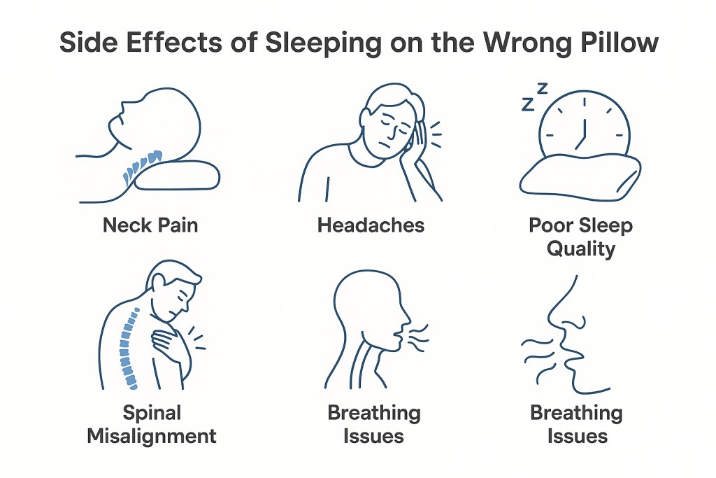 side effects of sleeping on the wrong pillow