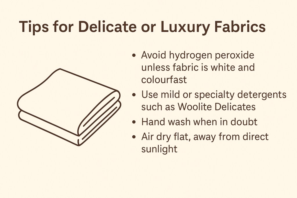tips for delicate or luxury fabric