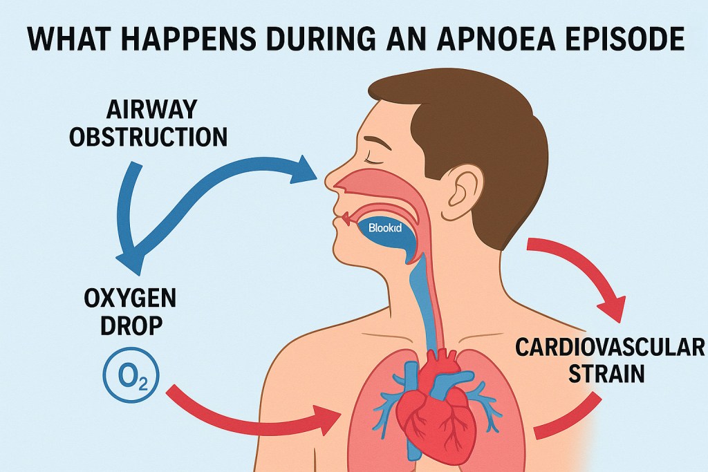 what happens during sleep apnea attach