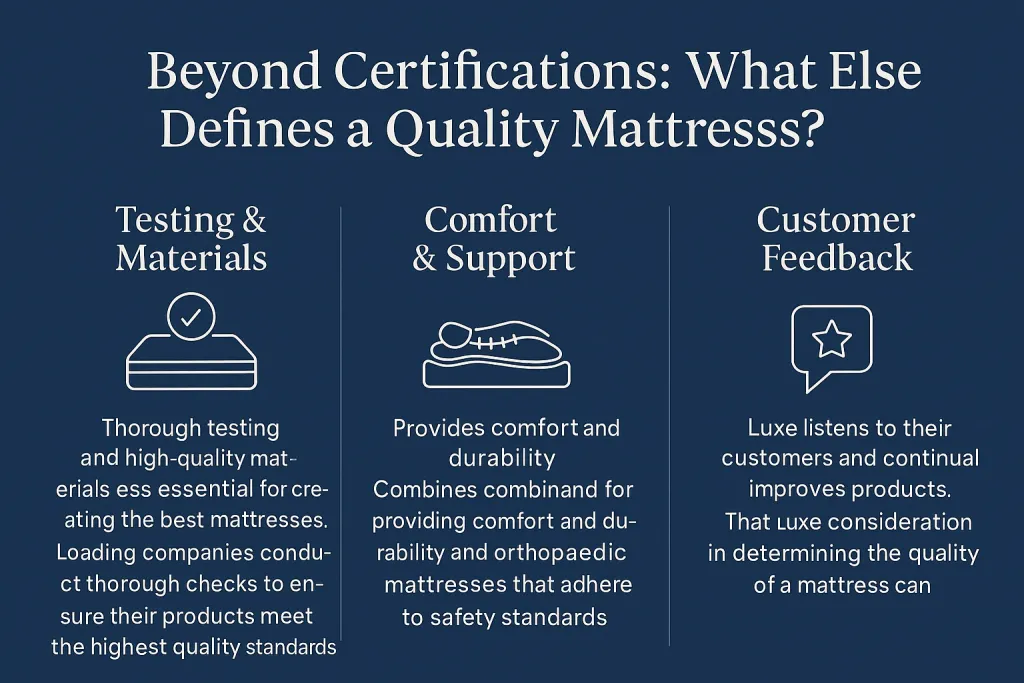 what to check to ensure mattress quality 