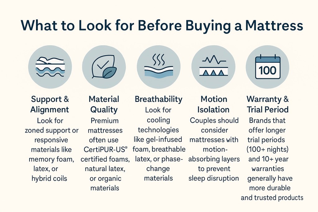 what to look before buying mattress