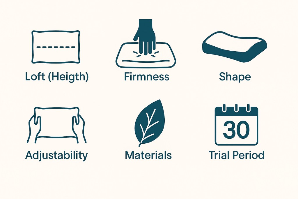 what to look for in pillow for neck pain