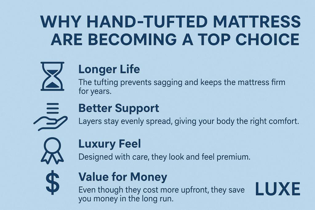 why hand-tufted mattresses are becoming a top choice?