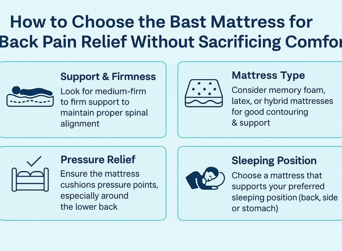 how to choose best mattress for back pain