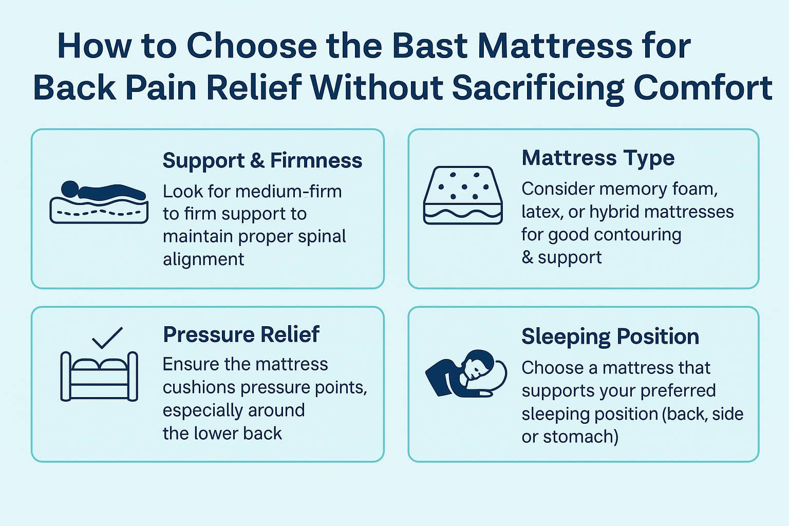 how to choose best mattress for back pain