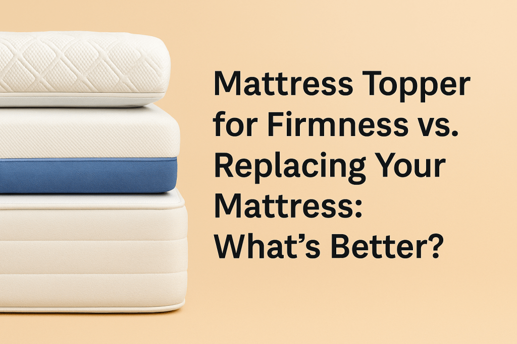 mattress topper for firmness or replacing your mattress?