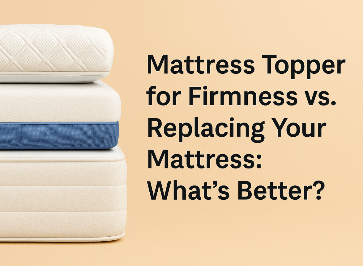 mattress topper for firmness or replacing your mattress?