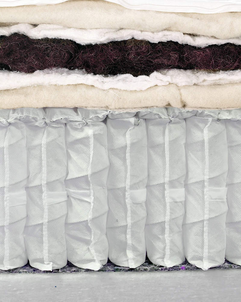 hybrid mattress inside layers