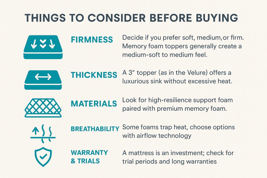 things to consider before buying mattress