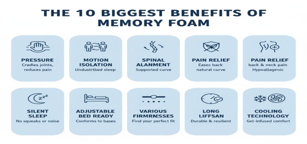 10 Reasons Why Memory Foam Mattresses Are Good