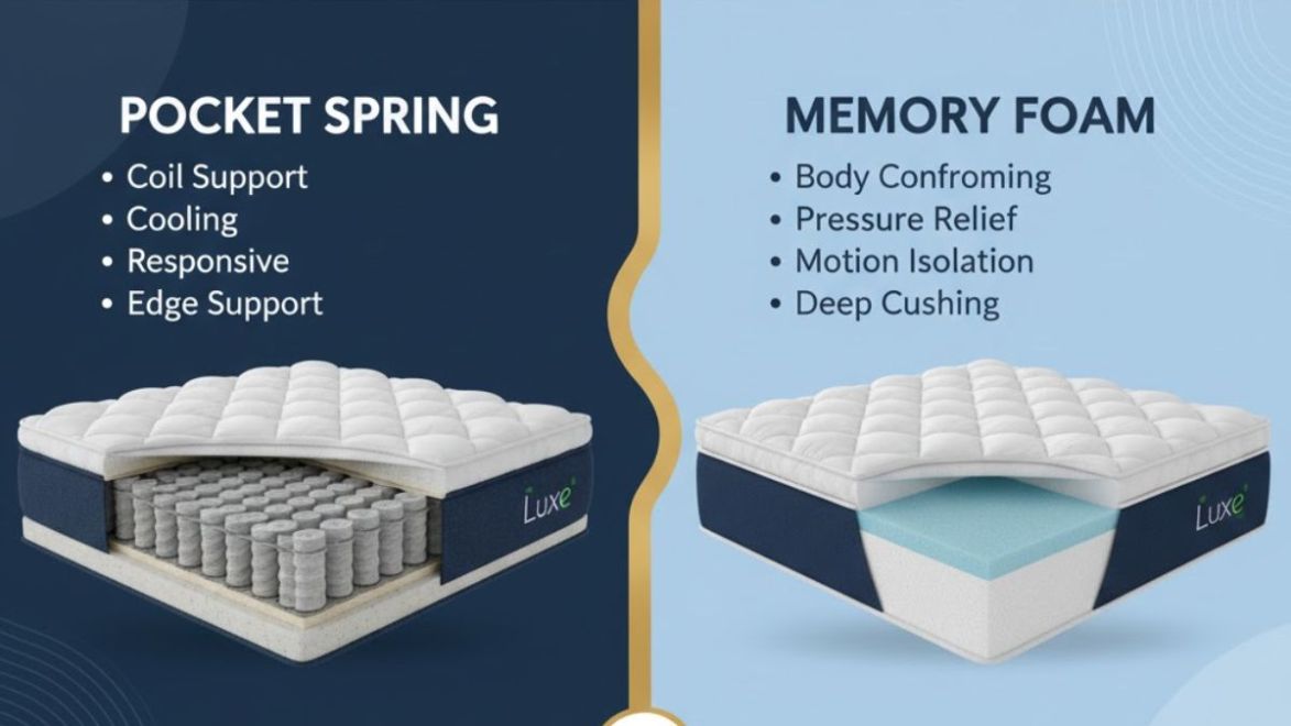 Pocket Spring vs Memory Foam
