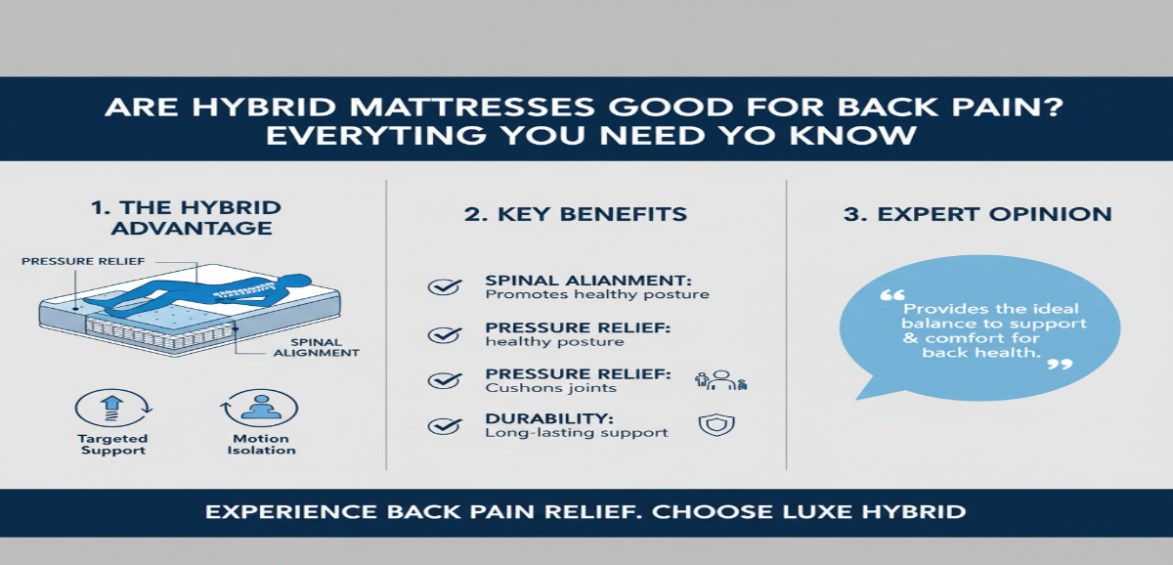 Are Hybrid Mattresses Good for Back Pain? Everything You Need to Know