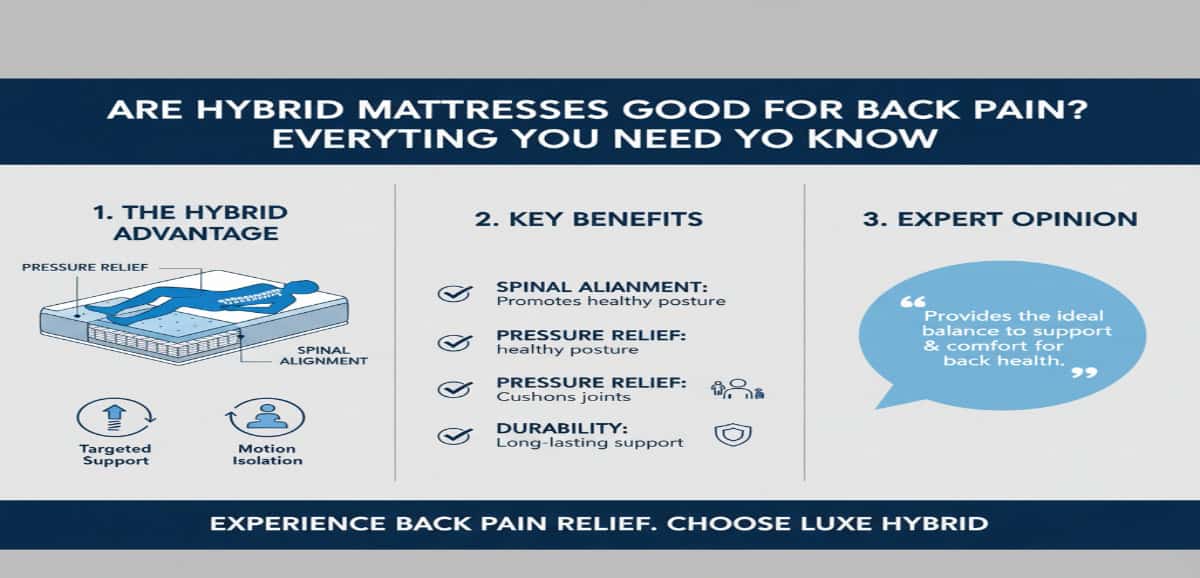 Are Hybrid Mattresses Good for Back Pain? Everything You Need to Know