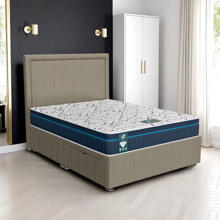 Luxe Barley Linen Charlie Senden Divan Bed