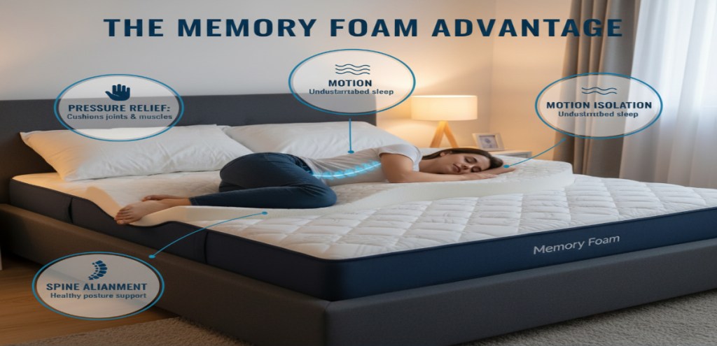 Benefits of a Memory Foam Mattress for Better Sleep